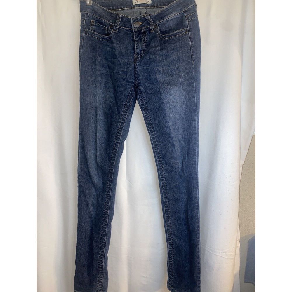 XXI Denim Jeans Womens Size 28 Lightweight Skinny Natural Fit Dark Wash Casual‎